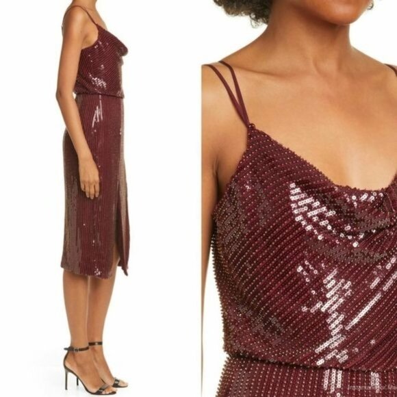 NWOT HANEY Elise Sequin Blouson Cocktail‎ D… - Picture 2 of 13